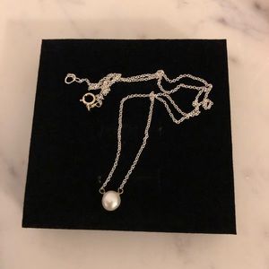 Dogeared Bridesmaid Pearl Necklace Sterling Silver
